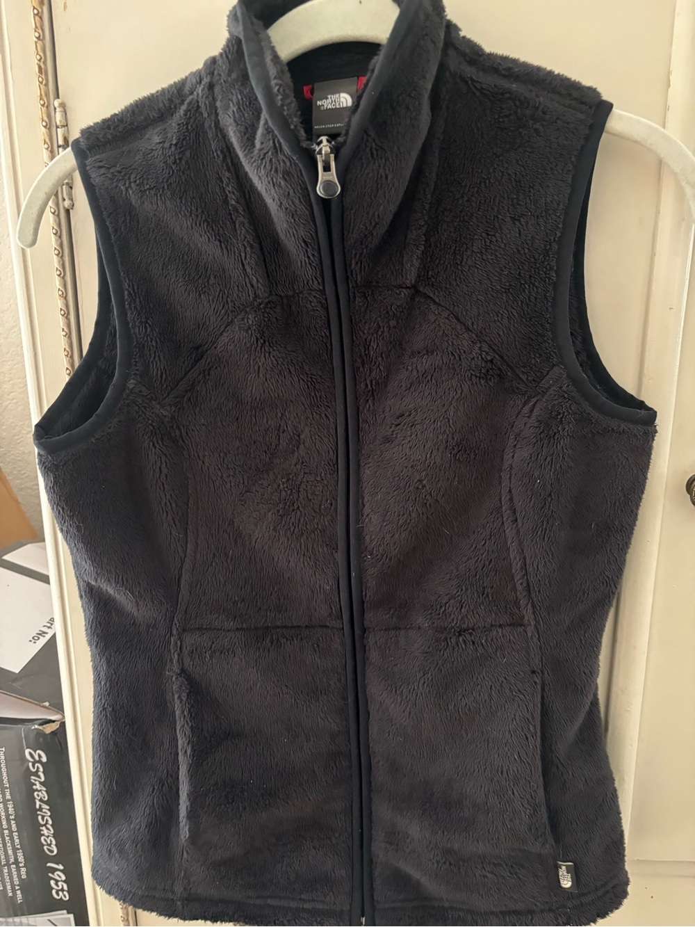 The North Face Women's Black Plush Fleece Vest - Zip Front